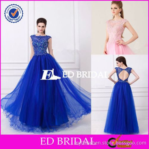 XL528 2014 hot selling cap sleeve beaded lace ball gown open back night fancy dresses for girls
